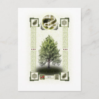 Ogham runes - Ioho Postcard