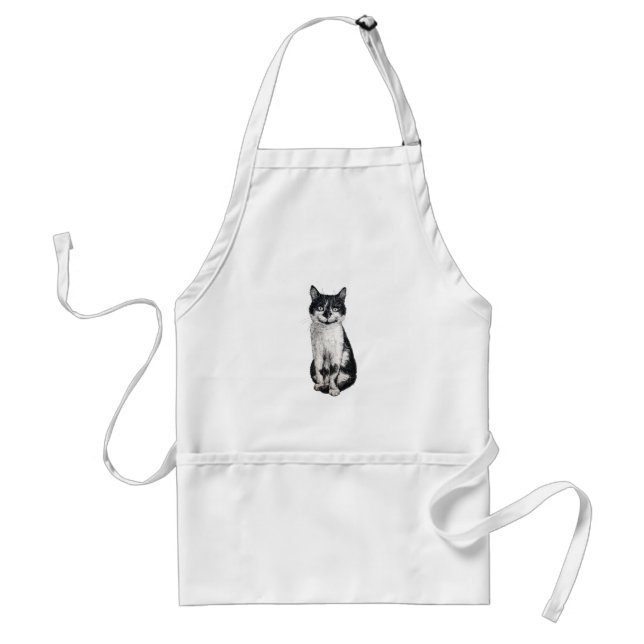 Ogie the cat standard apron (Front)
