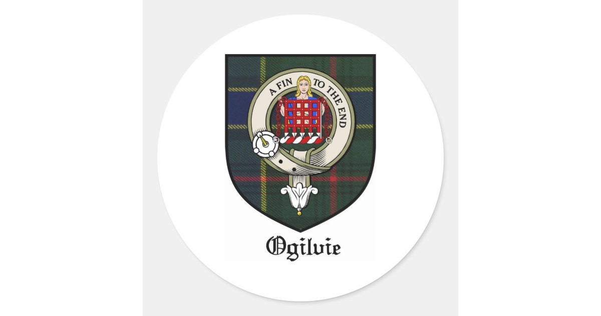 Ogilvie (Ogilvy) 05 Tartan Crest Long Sleeve Button Shirt