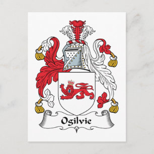 Ogilvie Family Crest Postcard