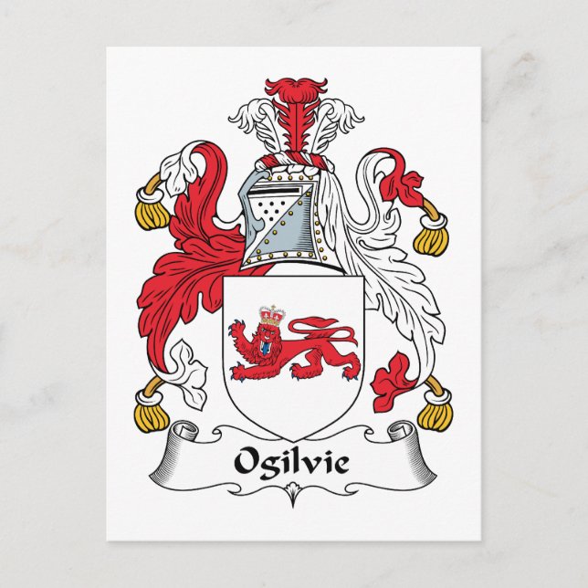 Ogilvie Family Crest Postcard (Front)