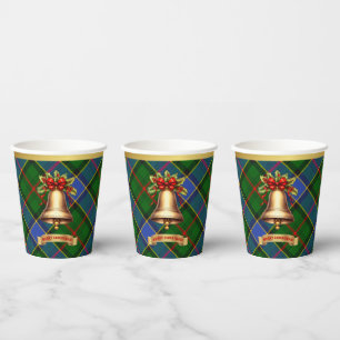 Ogilvie Personalised Tartan Christmas Paper Cups