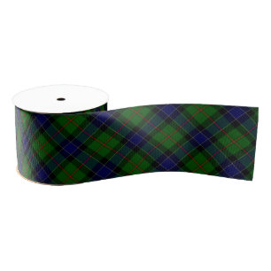 Ogilvie tartan blue green plaid grosgrain ribbon