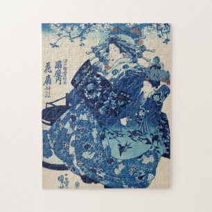 Ogiya uchi Hanaogi by Utagawa Kuniyoshi Jigsaw Puzzle