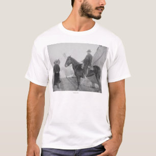 Oglala Chief "Rocky Bear" with White T-Shirt