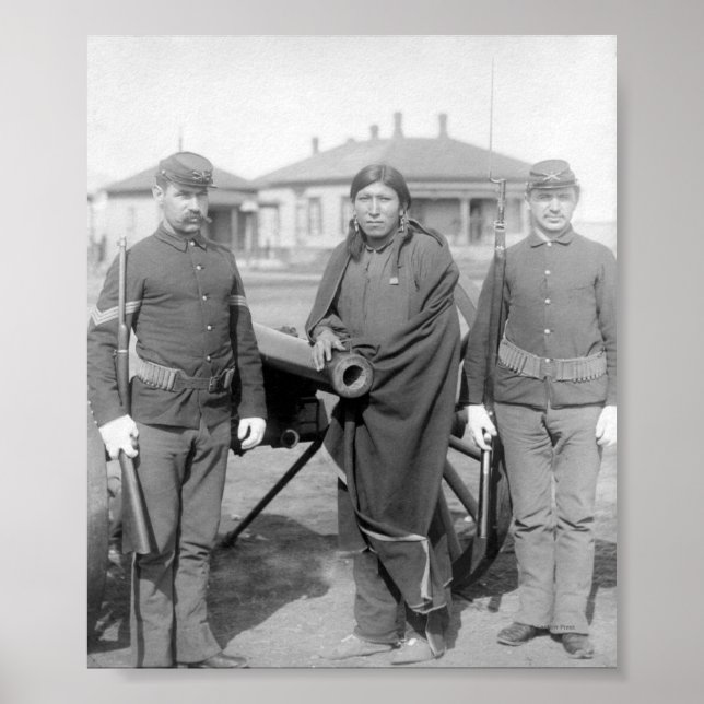 Oglala Indian Plenty Horses Poster (Front)