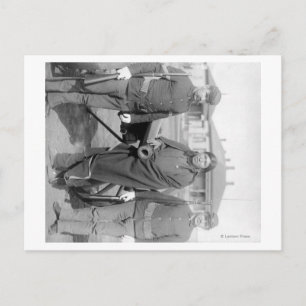 Oglala Indian Plenty Horses with 2 White Soldier Postcard