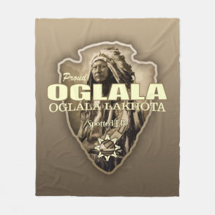 Oglala Lakota (arrowhead) Fleece Blanket