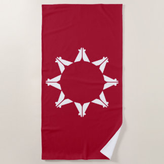 Oglala Lakota Sioux Flag Beach Towel