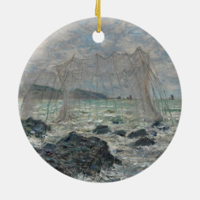 Oglala Lakota Sioux Flag Ceramic Tree Decoration (Back)