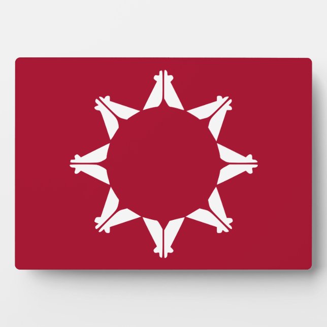 Oglala Lakota Sioux Flag Plaque (Front)