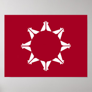 Oglala Lakota Sioux Flag  Poster