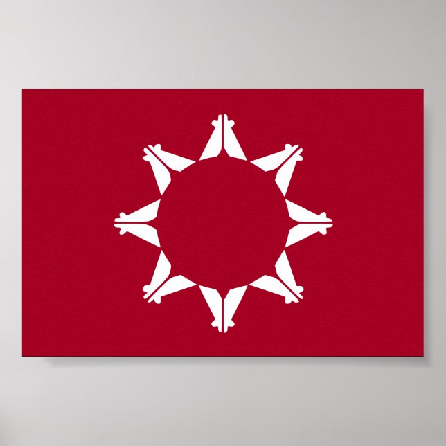 Oglala Lakota Sioux Flag Poster (Front)