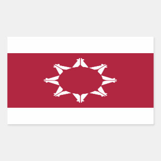 Oglala Lakota Sioux Flag Rectangular Sticker