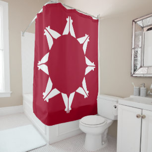 Oglala Lakota Sioux Flag Shower Curtain