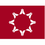 Oglala Lakota Sioux Flag Standing Photo Sculpture<br><div class="desc">Pine Ridge Flag. Oglala Lakota Sioux Flag. South Dakota Native American flag.</div>