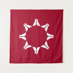 Oglala Lakota Sioux Flag  Tapestry