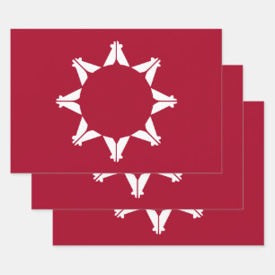 Oglala Lakota Sioux Flag Wrapping Paper Sheet