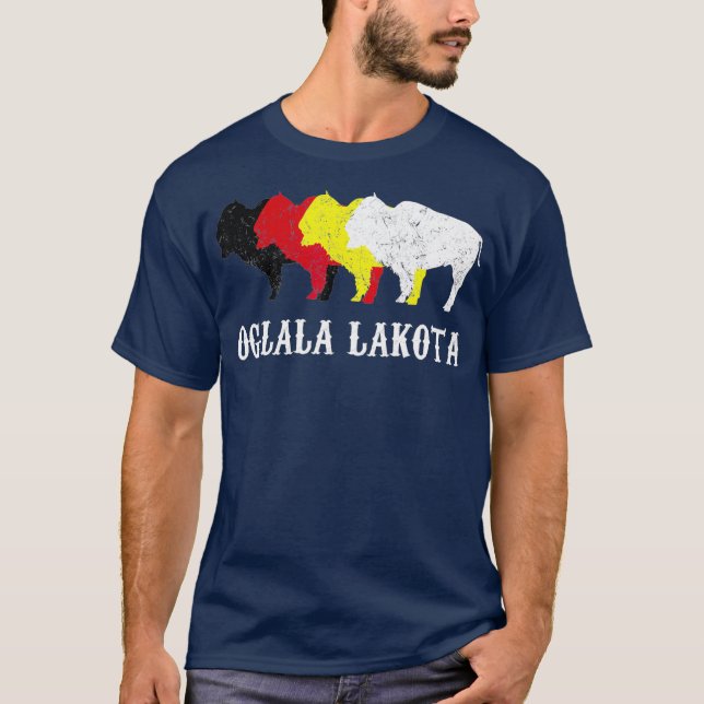 Oglala Lakota Sioux South Dakota  Oglala Sioux T-Shirt (Front)
