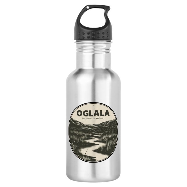 Oglala National Grassland Nebraska Stream 532 Ml Water Bottle (Front)