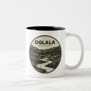 Oglala National Grassland Nebraska Stream Two-Tone Coffee Mug