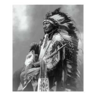 Oglala Sioux Chief Rocky Bear c. 1899 Photo Print