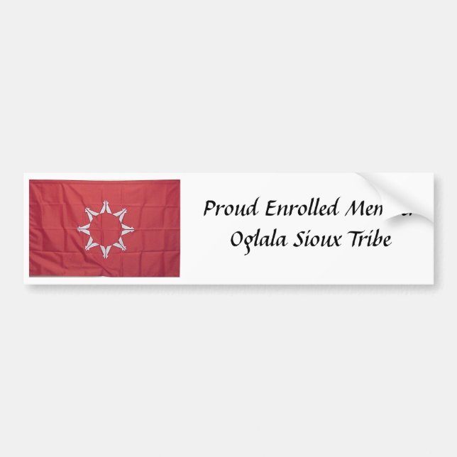 Oglala_Sioux, Proud Enrolled MemberOglala Sioux... Bumper Sticker (Front)