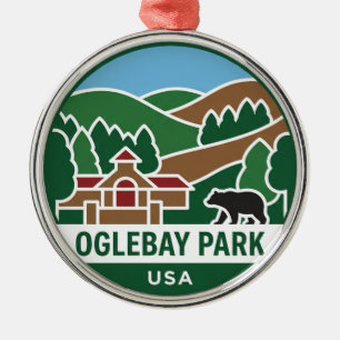 Oglebay Park USA Metal Tree Decoration
