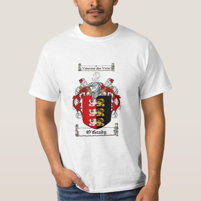 O'Grady Family Crest - O'Grady Coat of Arms T-Shirt (Front)