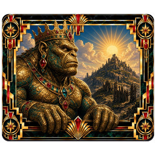 Ogre, Art Deco Mythical Mouse Mat