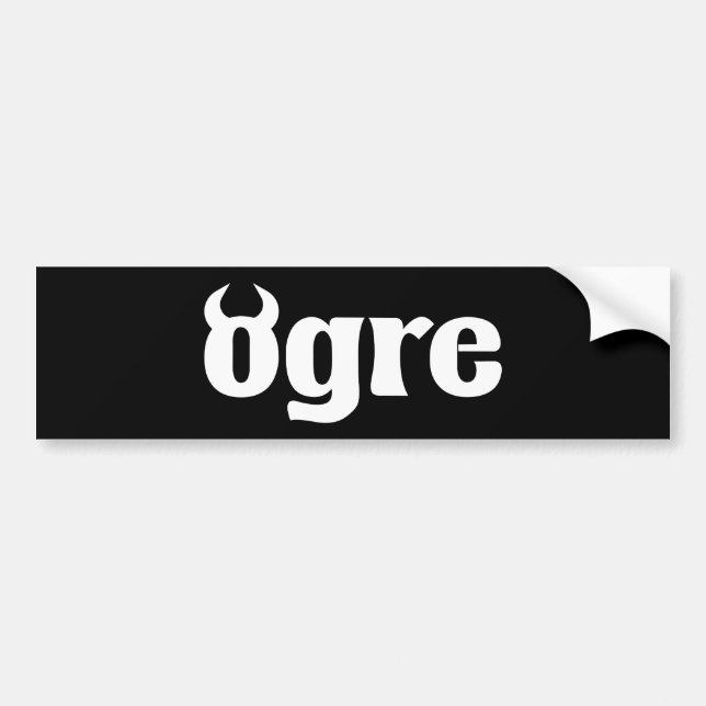 Ogre Bumper Sticker (Front)