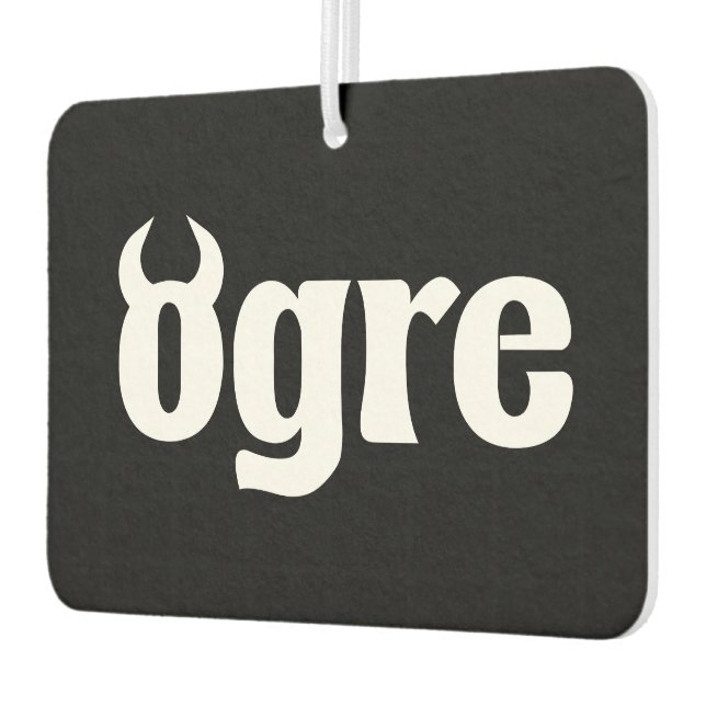 Ogre Car Air Freshener (Left)