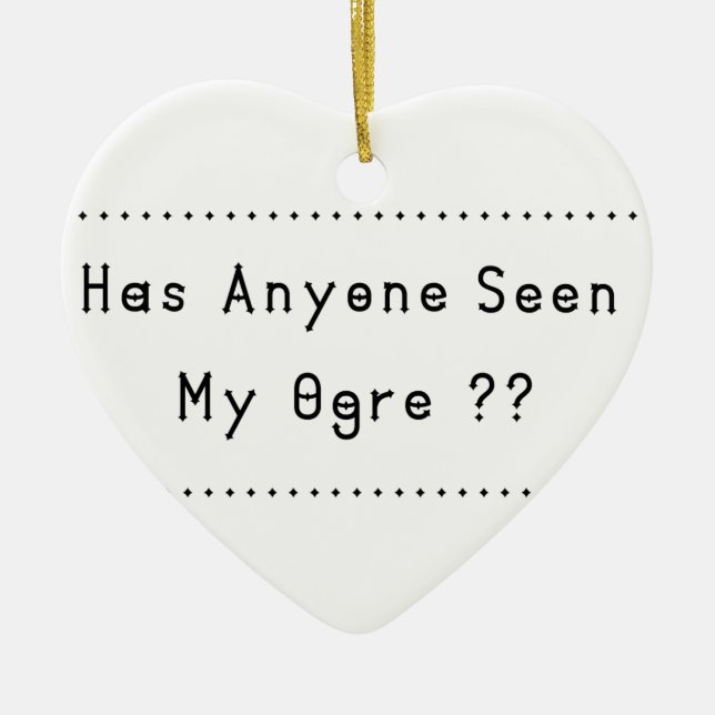 Ogre Ceramic Tree Decoration (Front)