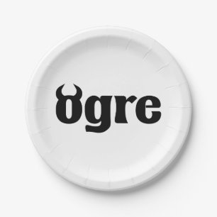 Ogre Paper Plate