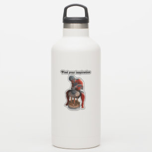 Ogre Potter Crafting Pottery Fantasy Art Sticker