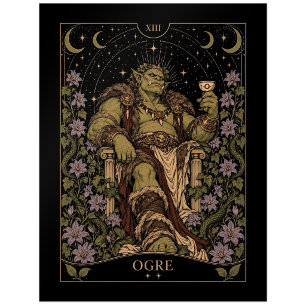 Ogre, Starlit Tarot Art Postcard