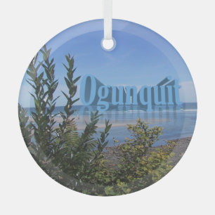 Ogunquit,Maine  Glass Tree Decoration