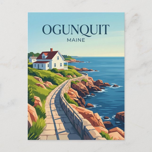 Ogunquit Maine Postcard (Front)