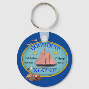 Ogunquit Maine   T-Shirt Key Ring