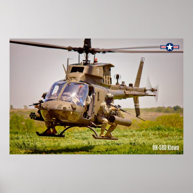 OH-58D KIOWA POSTER (Front)