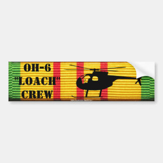 OH-6 "Loach" Crew VSM Ribbon Bumper Sticker