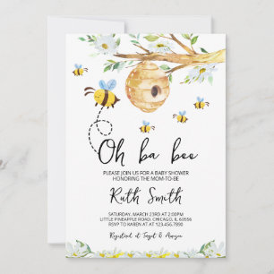 Oh BaBee Baby Shower Invitation