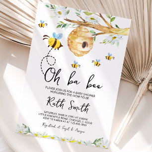 Oh BaBee Baby Shower Invitation