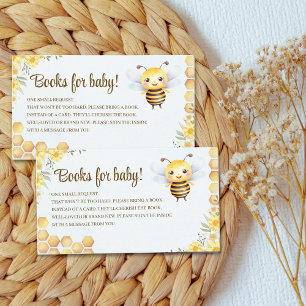 Oh Babee, Baby shower with Cute Wild bee Enclosure Card