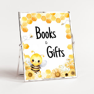Oh Babee Bee Baby Shower Books and Gifts Poster