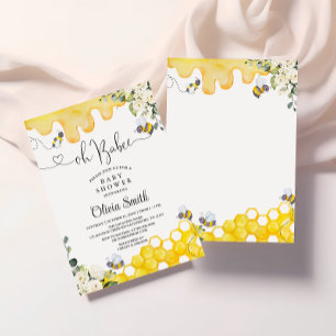 Oh BaBee Bee Baby Shower Invitation