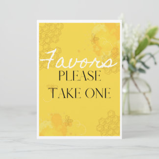 Oh Babee Favour Table Card