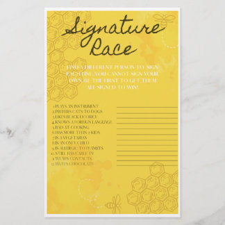 Oh Babee Signature Race Game Flyer