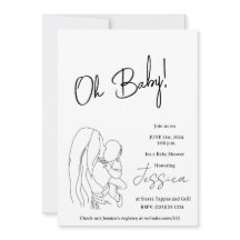 "Oh Baby!" 2024 baby shower Invitation