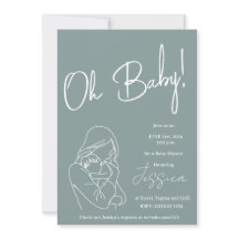 "Oh Baby!" 2024 baby shower Invitation